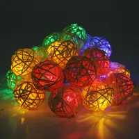 Stylish led decoration rattan balls