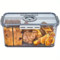 Bread container with airtight cap - Portable and impenetrable bread box, toast, fruit and vegetables