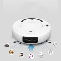 Robotic vacuum cleaner with wiping