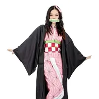 Set costum Anime Cosplay - Kimono cu Imprimare Grafică, Îmbrăcăminte pentru Femei