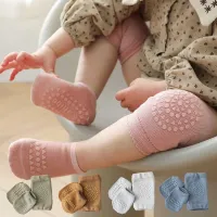 Dětské originální jednobarevné protiskluzové ponožky a návleky na kolena