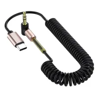 Rugalmas AUX kábel 3,5 mm-es csatlakozó USB-C-re