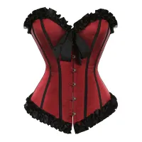 Ladies luxury corset with ruffles Jacobs