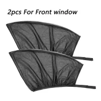 2/4 bucăți Huse pentru geamuri auto Pernă de protecție împotriva razelor UV pentru geamurile laterale ale mașinii Plasă anti-insecte pentru copii Camping