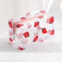 Transparent cosmetic bag 18 x 10 cm