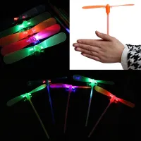 Plastic flying LED propeller for children - 10pcs