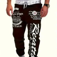 Stylish Pants with Free Editing and Printing Letters