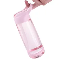 Travel bottle with straw