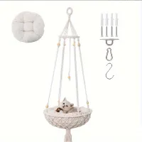 Hand-woven hanger net: Give your cat friend a comfortable place to laze!