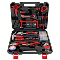 104 piece tool kit for home DIY with plastic case