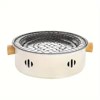 Mini smokeless barbecue for outdoor camping