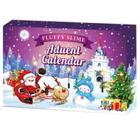 Detský vianočný adventný kalendár sa slizom