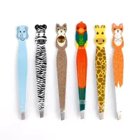 Design tweezers not only on eyebrows with the motif of cute animals - more variants