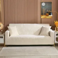 1 buc. Husă de canapea din catifea jacardă întărită Husă de canapea Stretch Husă universală împotriva zgârieturilor de pisici pentru decorarea casei în sufragerie, birou