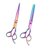 Professional stylish hairdressing scissors