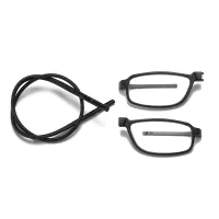 Hinged magnetic reading glasses