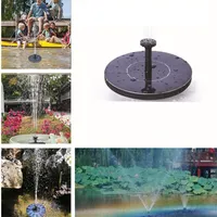 Voděodolná mini solární fontána (Černá)