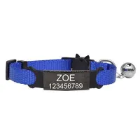 Cat collar with engraving space