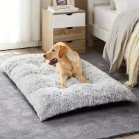 Warm plush dog bed, washable - Large dog mat for sofa, soft mattress for kennel, dog supplies