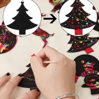 Christmas scratch-off pictures 24 pcs