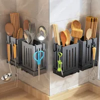 Multifunction sink holder for crockery and chopsticks, table or wall fabric for cutlery, plastic light