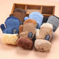 Children's knitted or crocheted gloves
