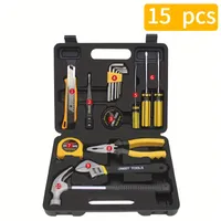 15pcs/23pcs Manual Tools Set For Home Repairs Tools Set Tools For Kutila H4001A Hardware Toolbox Tools With Long Life and Resistance-Very Suitable For Daily Home Decoration