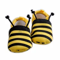 Chaussons antidérapants mignons pour enfants avec motif Gabby - abeille