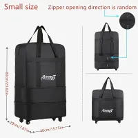 1pc Portable Truck On Cart With Wheels, Large Capacity Organizer On Shipping Bags, Perfect Travel Bag On Bags, Folding Bag On Transport Air Work Bag On Bags, Excessive Layer Organizer Oxford