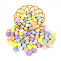 Stylish modern original colourful mini Easter eggs in different colours 50pcs Landry