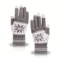 Winter Strickhandschuhe mit Touchscreen