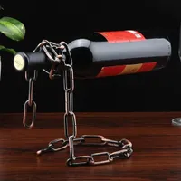 Wine stand in the shape of a chain