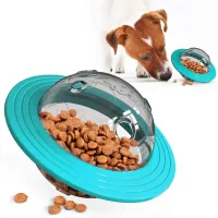 Interactive toy for dogs and cats with slow feeding and dosing of treats
