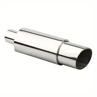Universal Conveyor Silencer Exhaustor For Cars From Stainless steel Steel Chromed overlay Adjusted Accessories Inserting the Rear Heart of the Car