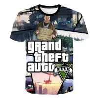 Kids stylish t-shirt with Grand Theft Auto print