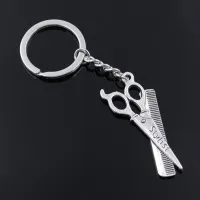 Modern keyring for hairdressers