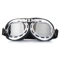 Motorcycle goggles chrome look