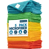 Microfiber towel for cleaning, re-usable, hairless, household and kitchen, random color