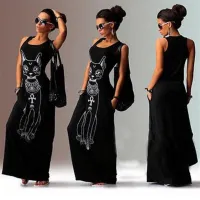 Długa sukienka maxi dla kobiet Sfinx