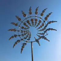 Kovové veterné mlyny Záhradná dekorácia