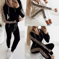 Beautiful ladies tracksuit with leopard pattern