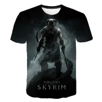 Nowoczesna stylowa koszulka 3D dla graczy The Elder Scrolls V