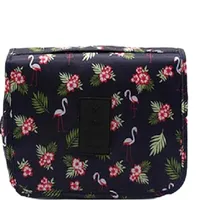 Hinged cosmetic bag