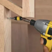 Screwdriver for drill with quick-acting bit holder 1/4"