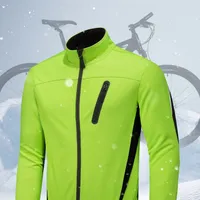 Male warm jacket for cold and wind for mountain bike