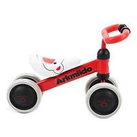 Baba Balancing Kerékpár Toddler Walker Kerékpár 4 Kerékpár Kor 1-3 RED