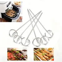 10 stainless steel skewers for deep fryer and grill