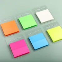 Transparent self-adhesive paper in highlighting colors to improve student notes 50 pcs