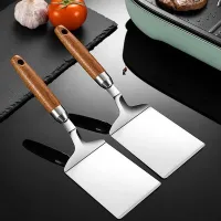 Universal stainless steel pan with barbecue shovel and knife, ideal for cooking and barbecue