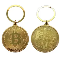 Originální klíčenka s Bitcoin mincí
